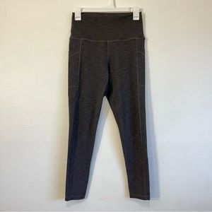 Prana Becksa 7/8 Legging Brown/Grey Ribbed, Women’s Size Medium